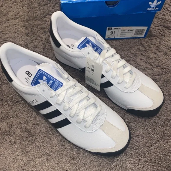 adidas | Shoes | Adidas Samoa White And Black | Poshmark